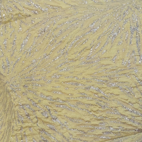 Alberto Makali Yellow and Silver Evening Dress NWT Size 6 - Picture 9 of 9